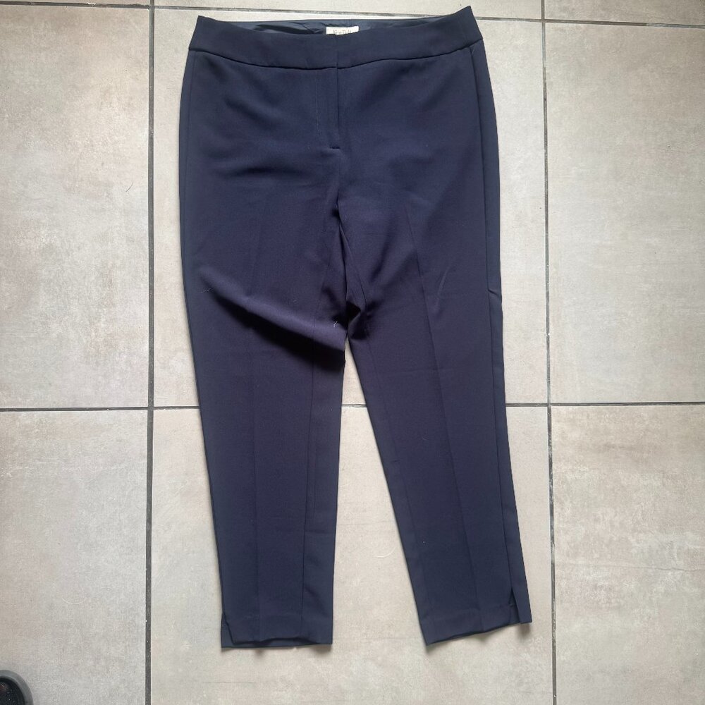 Nine Eight NY Navy Dress Pants Size 8 Work Office Slim Fit